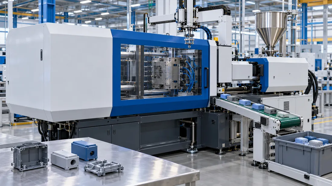 Máquina de transformação de plástico